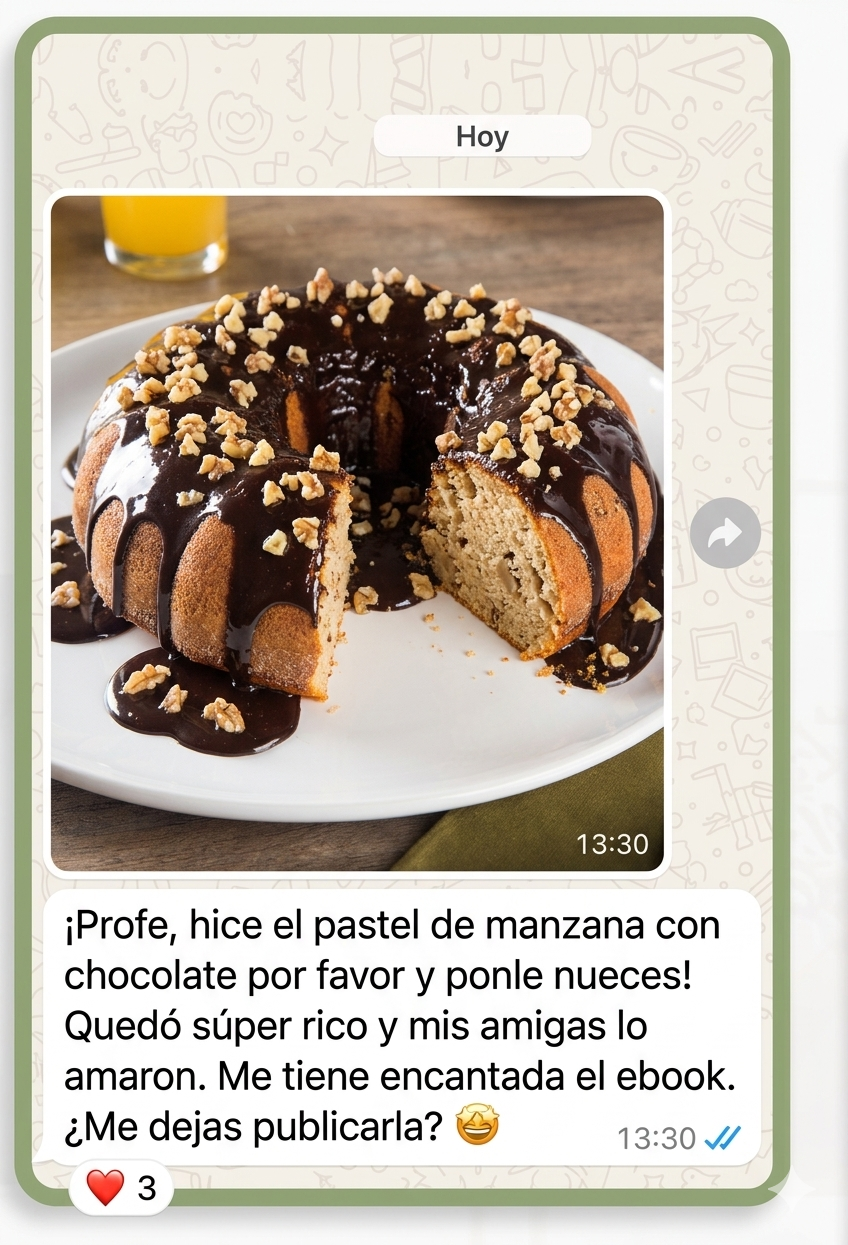 Pastel hecho por María
